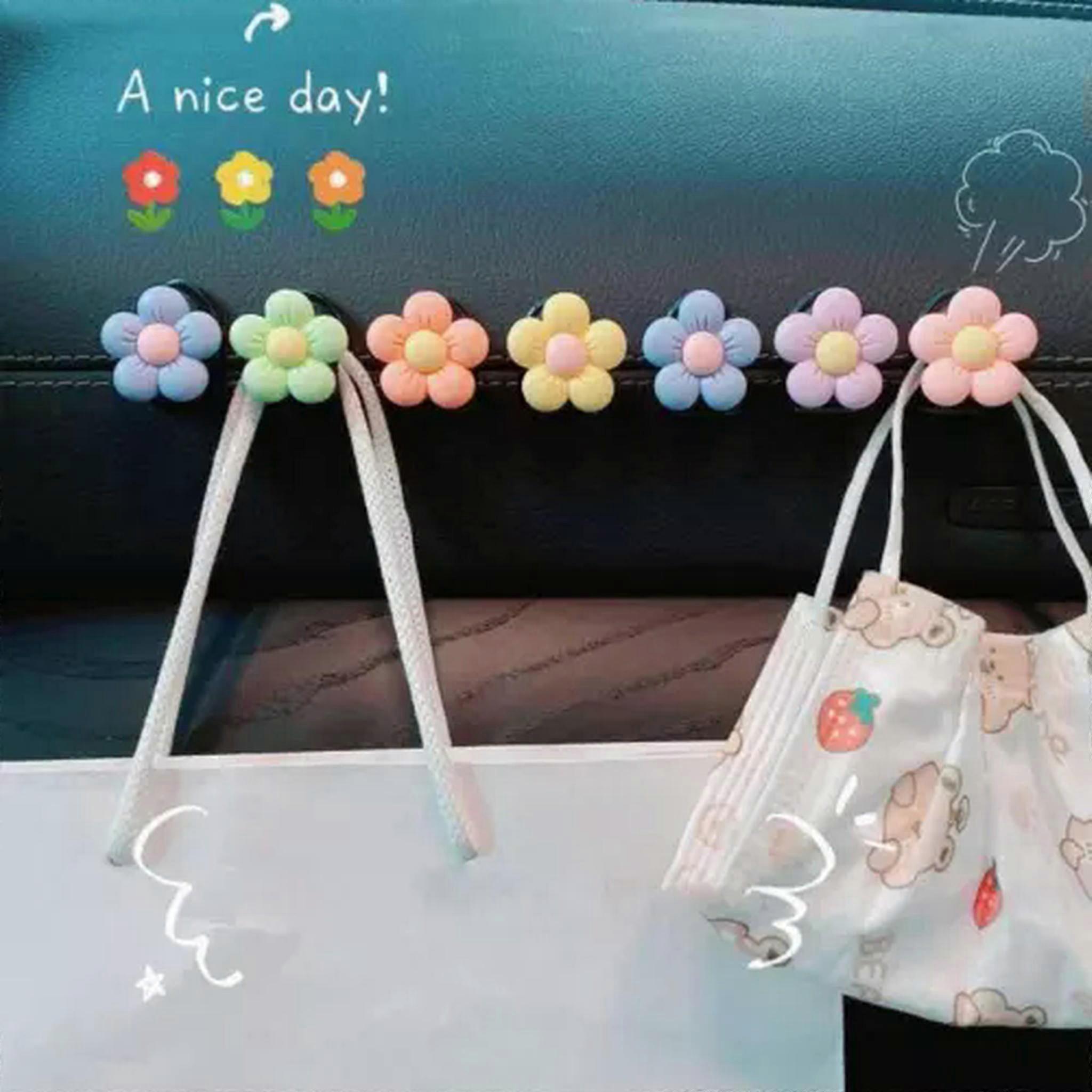 TUMALL Creative Interior Flower Hooks For Automobiles J3L2-Orange
