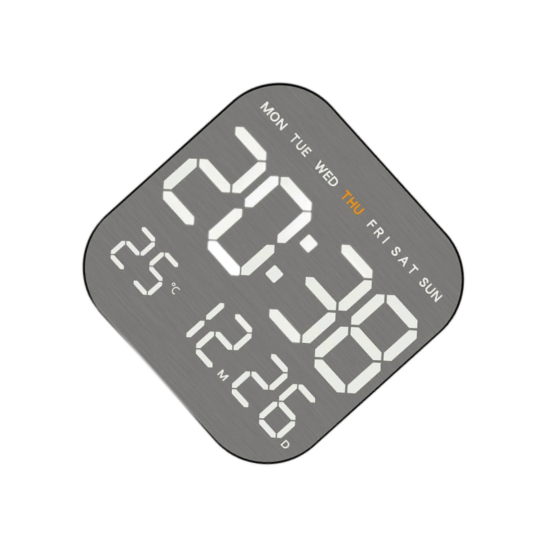 Digital Wall Clock Versatile LED Alarm Clock for Office Classroom Study Room