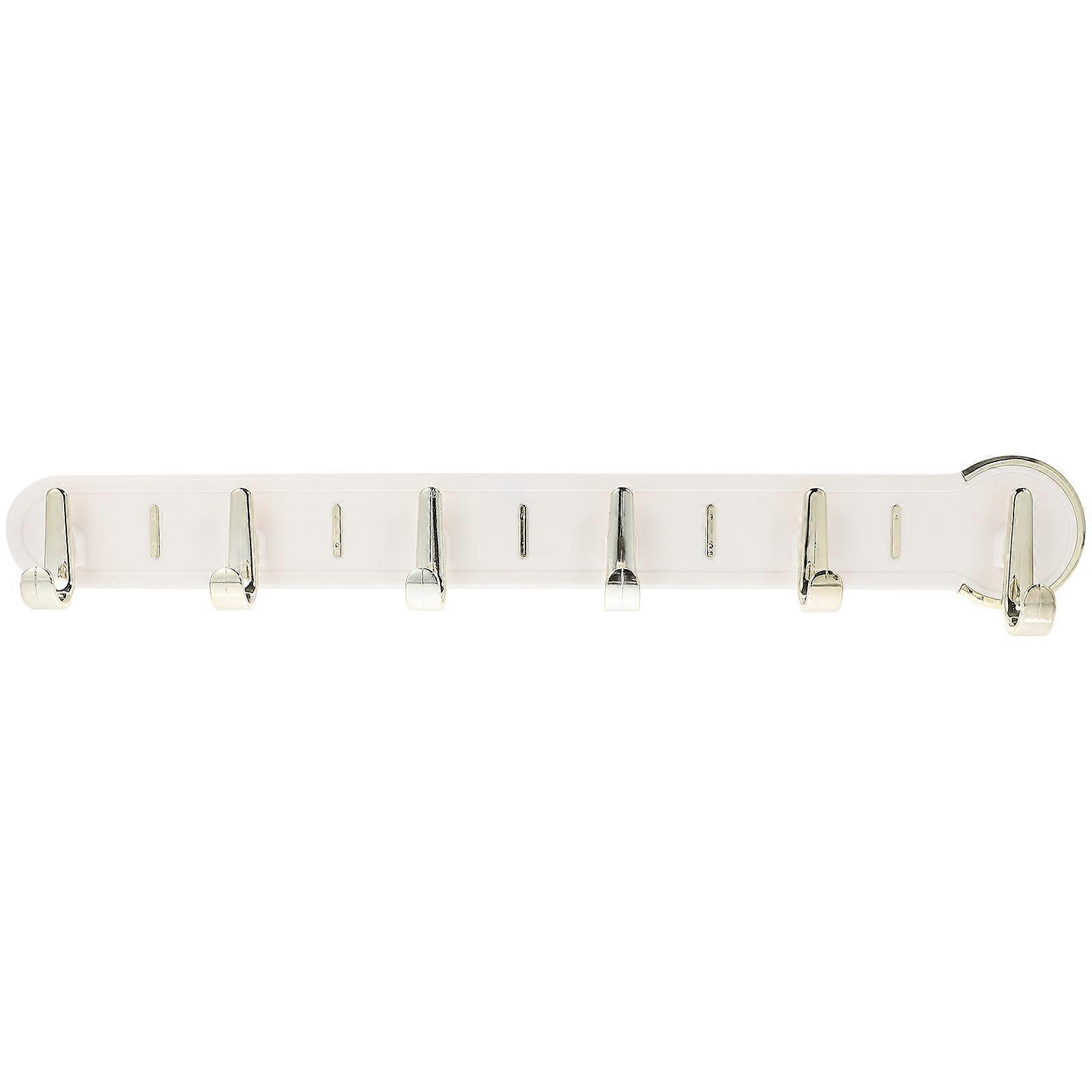 Durable Rectangular Hook 5Pcs With No Hole Design For Hanging Keys In Bathroom And Living Room