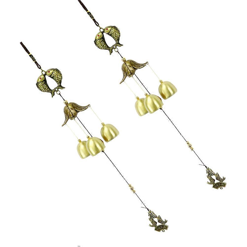 Wind Bells 6 Pcs Decorative Retro Festival Chime for Garden Home Scenic Spots Symbol of Good Fortune