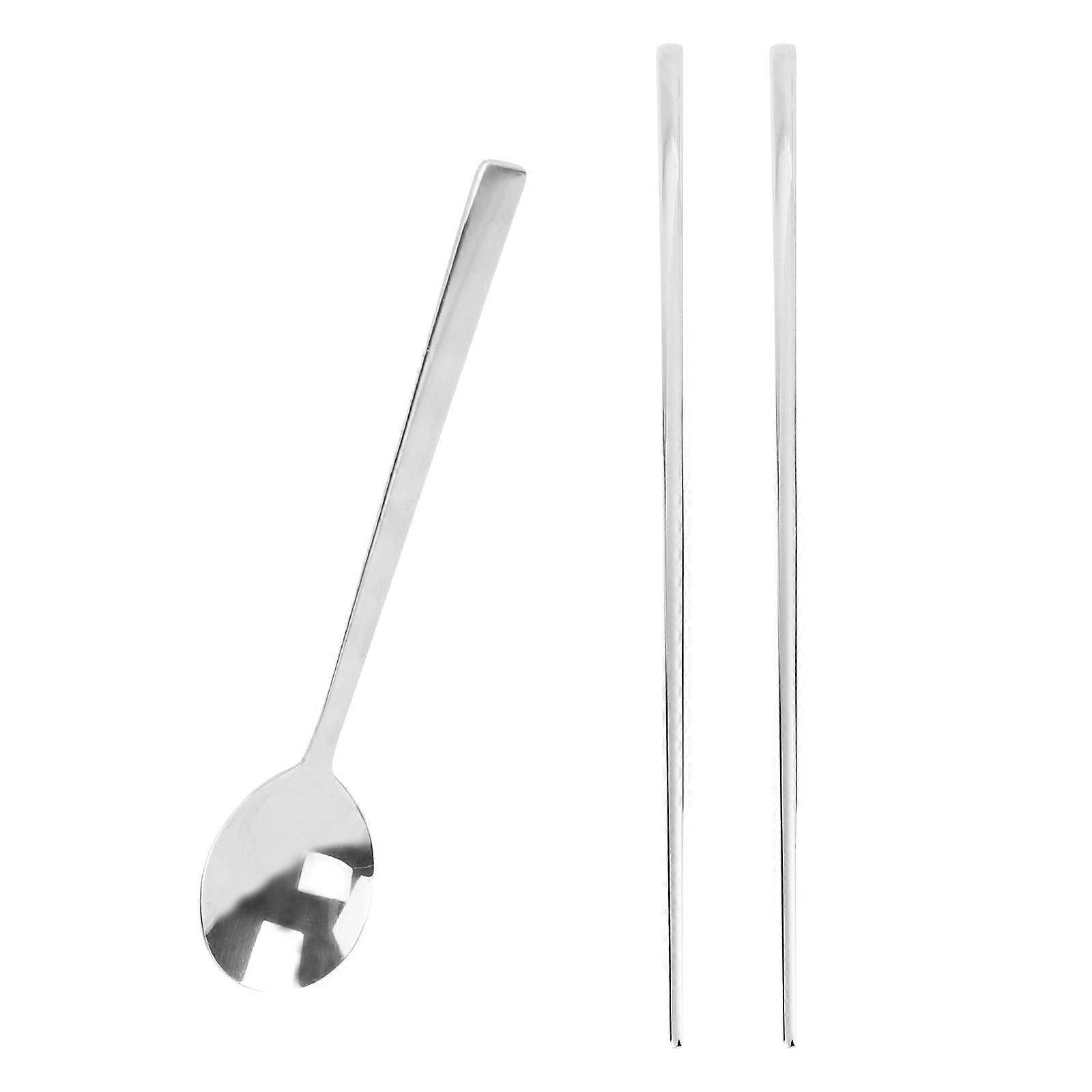 Flatware Set Korean Stainless Steel Cutlery Set for Kitchen Use 4Pcs