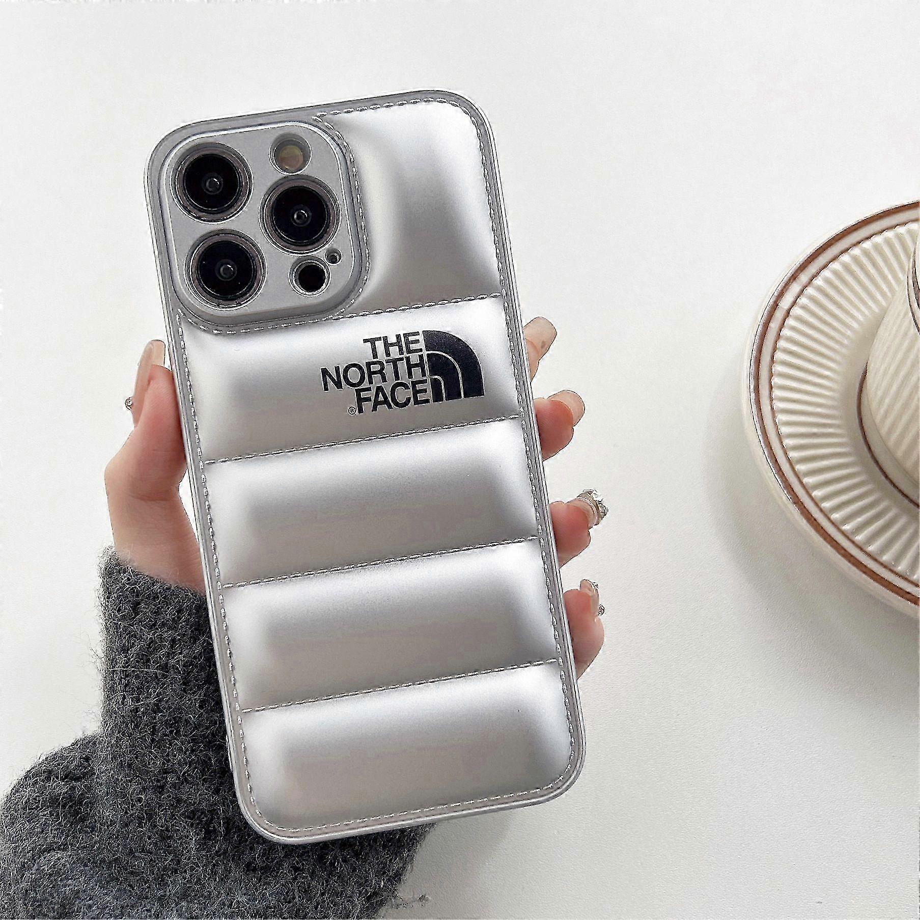 Down jacket series compatible with Apple 16Pro mobile phone case anti-fall