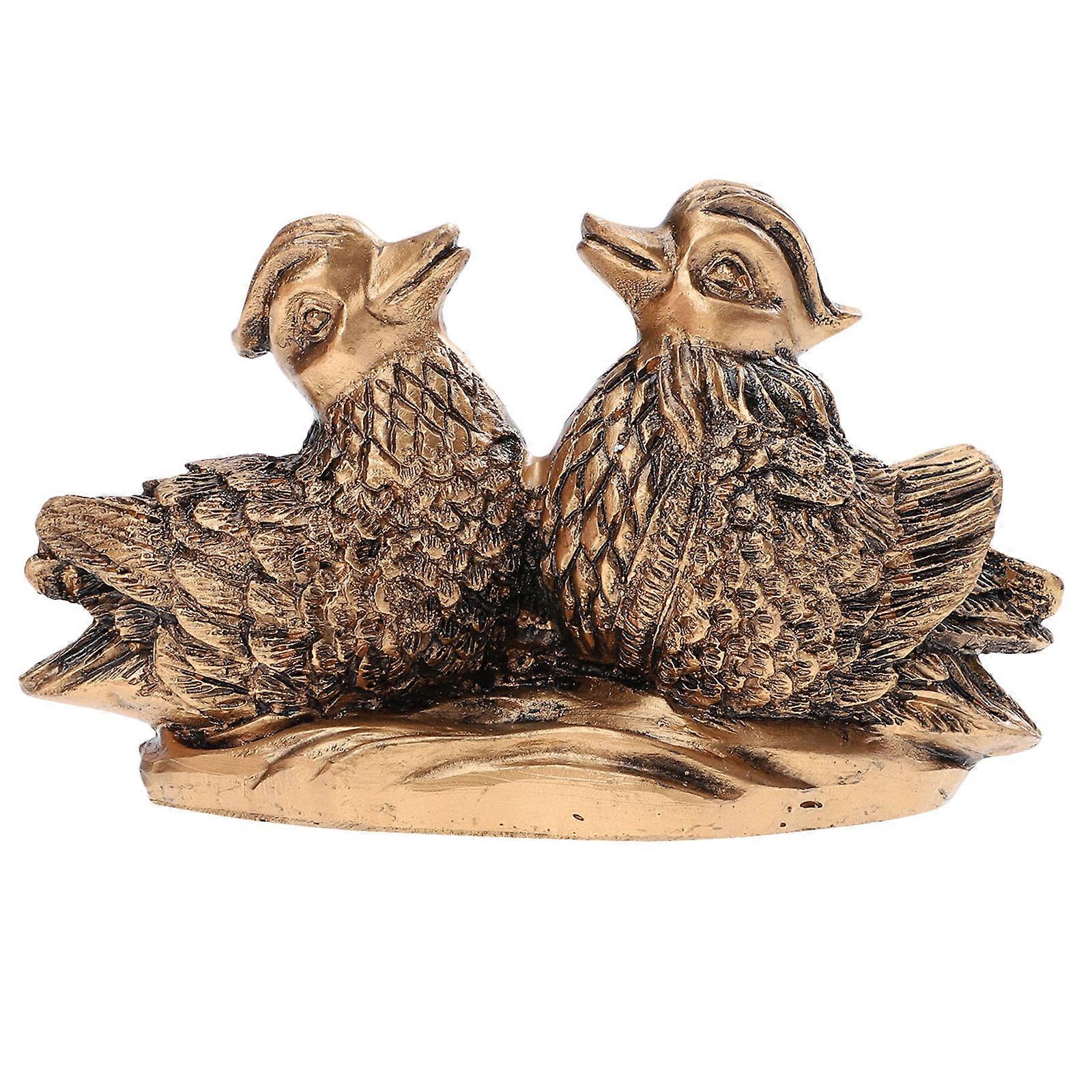 Vintage Brassware Duck Figurine for Decor 3Pcs Display