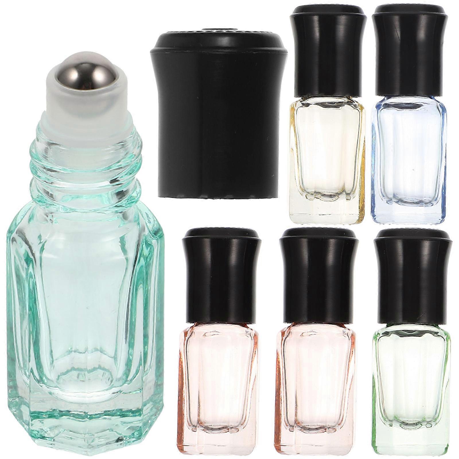 Empty Roller Bottles Glass Containers for Storage 30Pcs Assorted Color