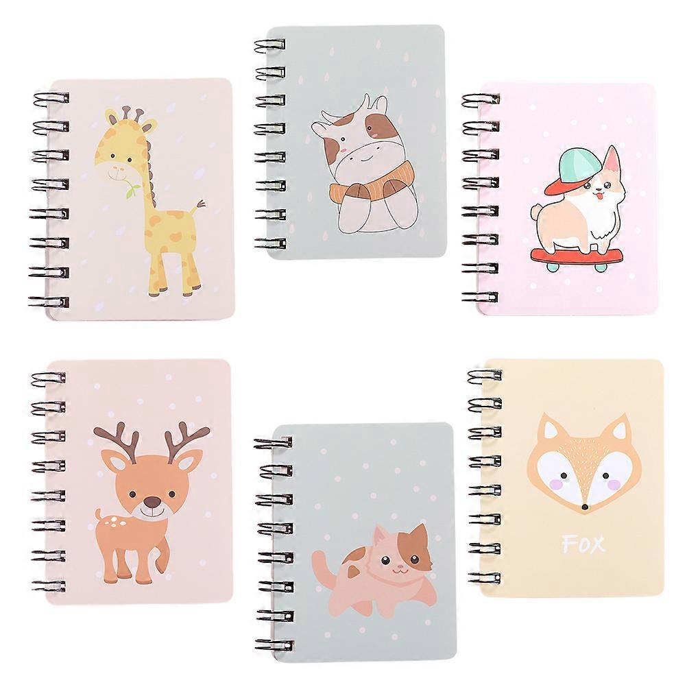 Cute Memo Pads Pocket Planner Multi-Function Notepad For Teenagers 6Pcs