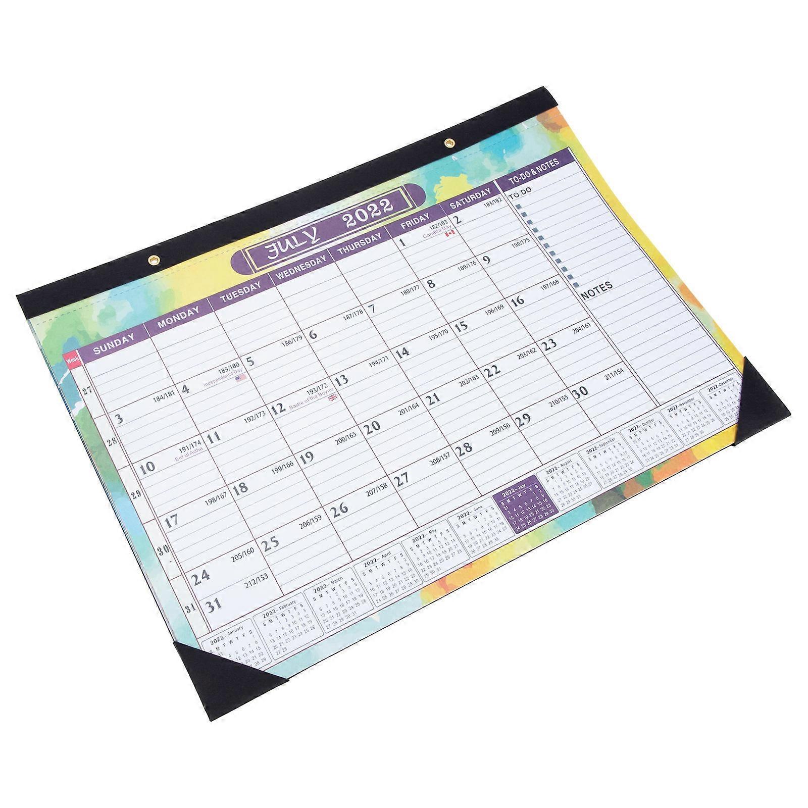 Multi-Function Desk Calendar Convenient Hanging Household Monthly Calendar 2Pcs