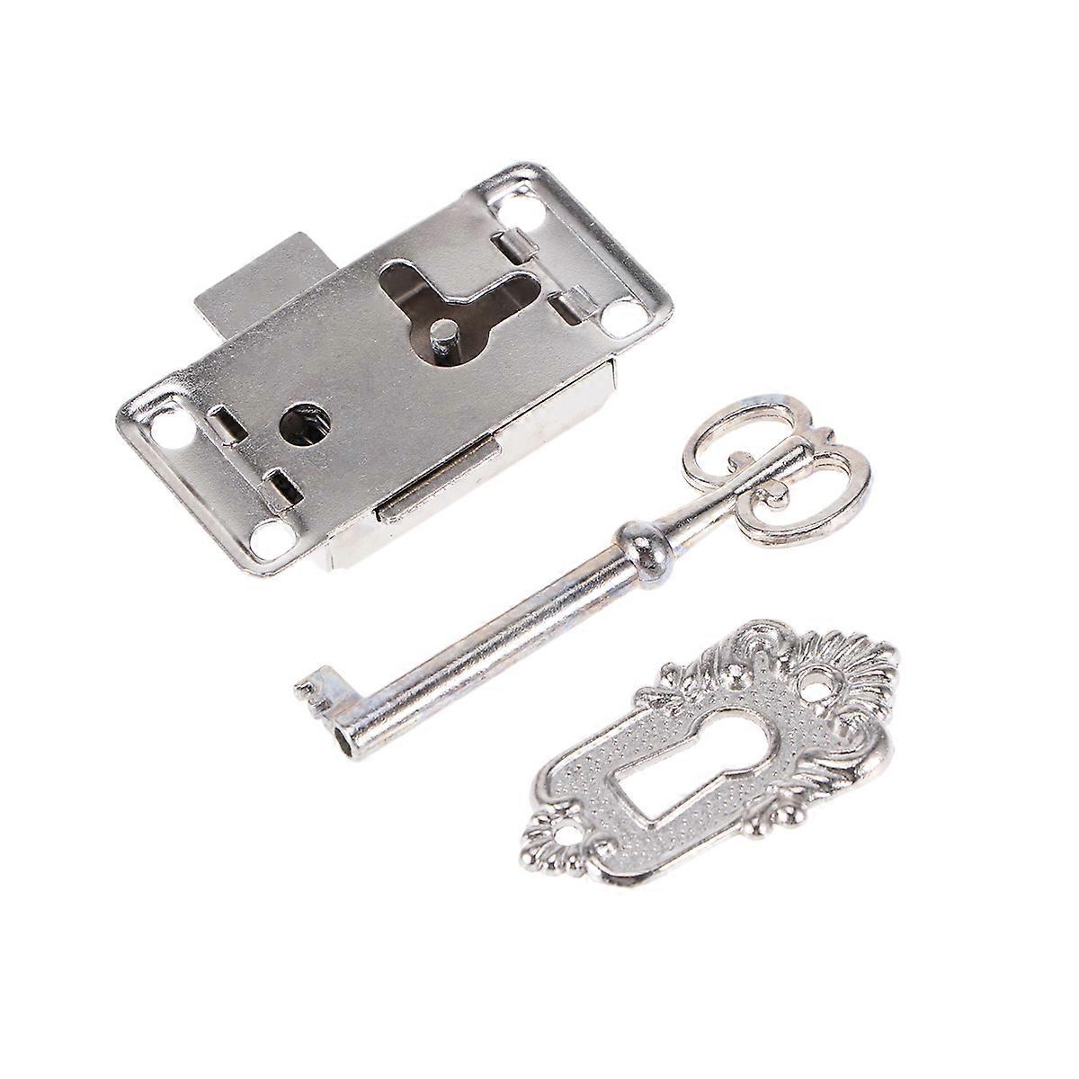 Alloy Latch for Box Use 3Pcs Silver Jewelry Box Latches with Hook Locks