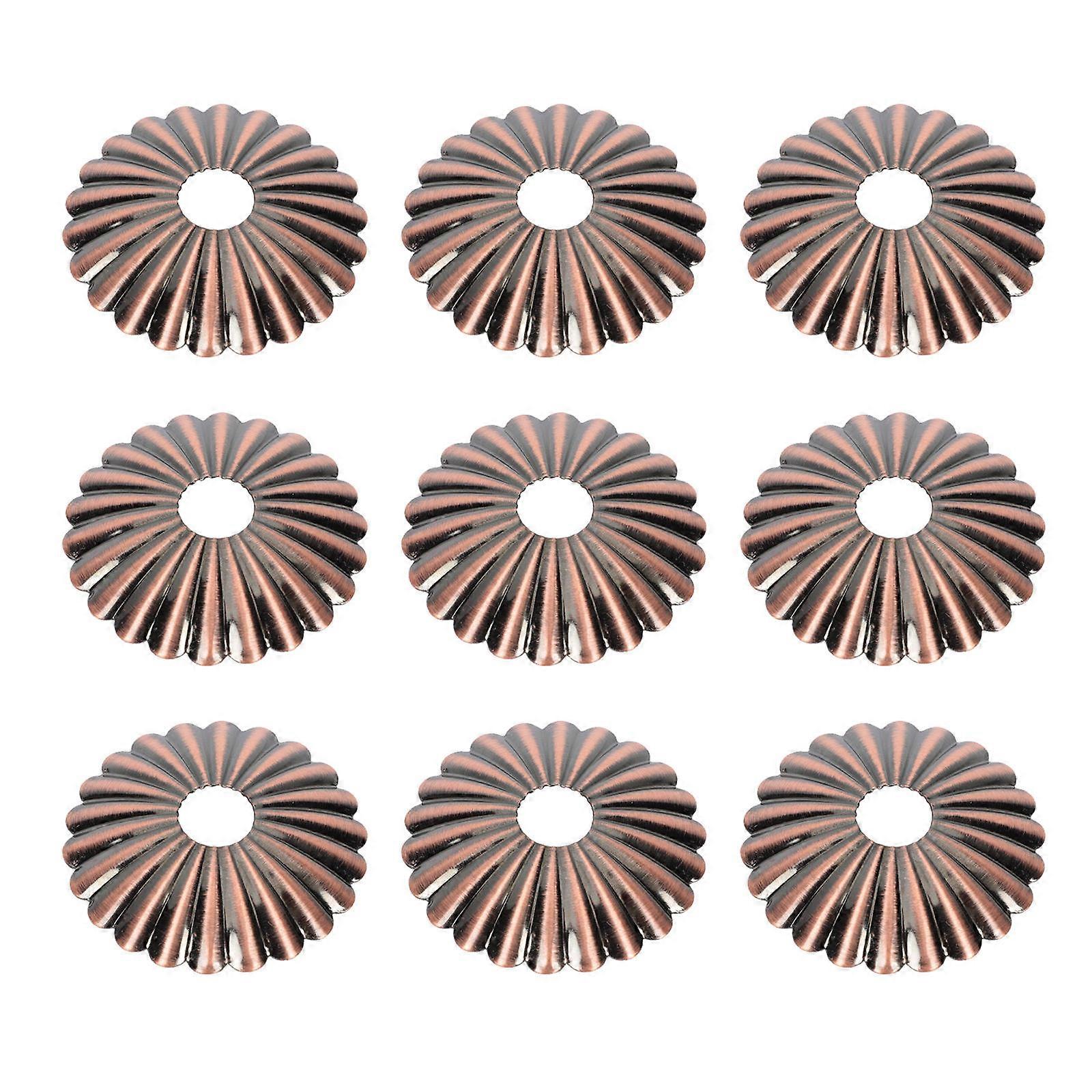 Lamp Cover Case 20Pcs Assorted Color Retro Aesthetic Iron Plate Base for Home