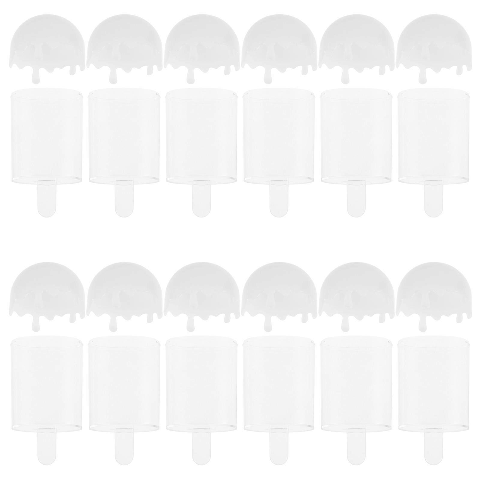 Party Favor Box Clear Plastic Boxes for Candy Storage 48Pcs