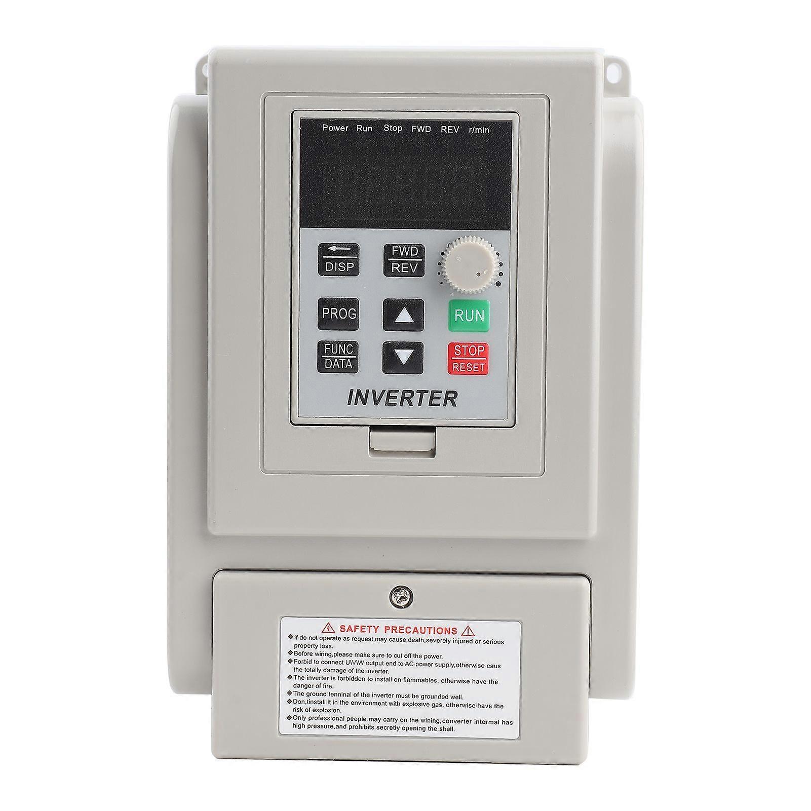 220VAC Variable Frequency Drive VFD Speed Controller for Single phase 0.75kW AC Motor