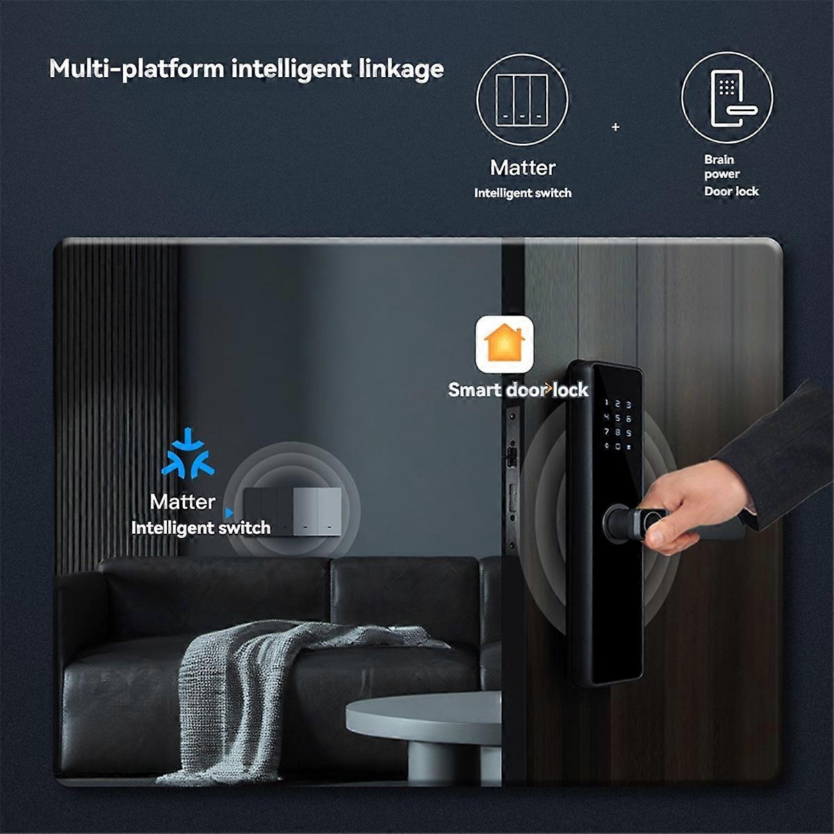 Tuya Matter WiFi Smart Light Button Switch EU Version 2 Open