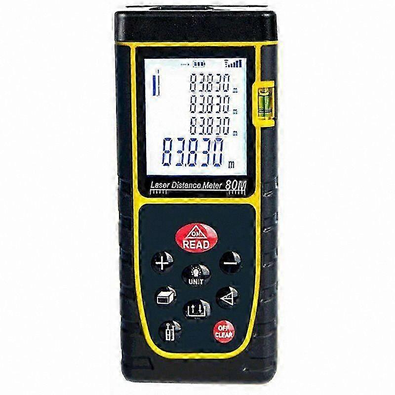 High-Precision 40m Infrared Laser Distance Measurer, Portable Compact Design for Accurate Measurements