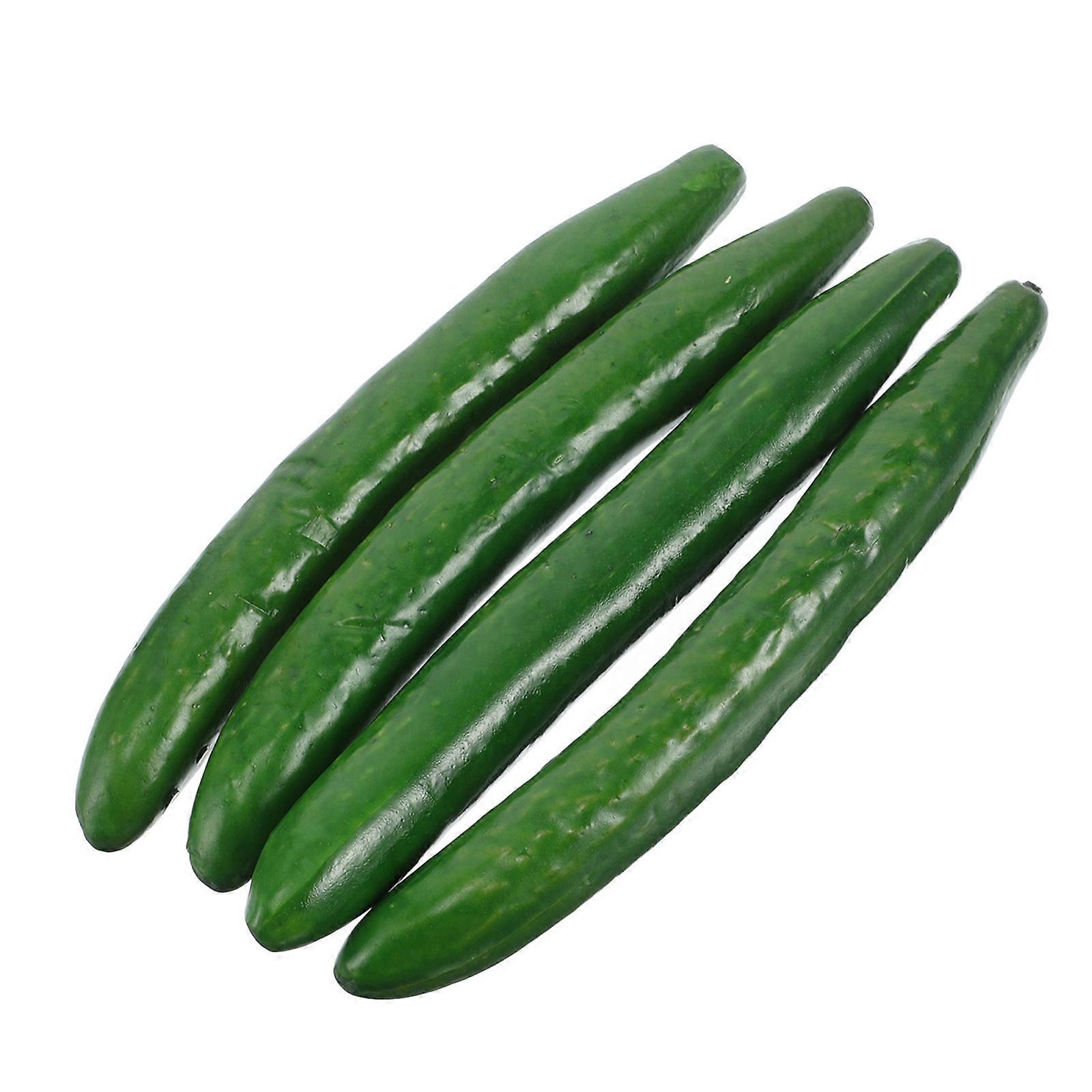 Cucumber Props for Kitchen Decoration Lifelike Models 16Pcs Set