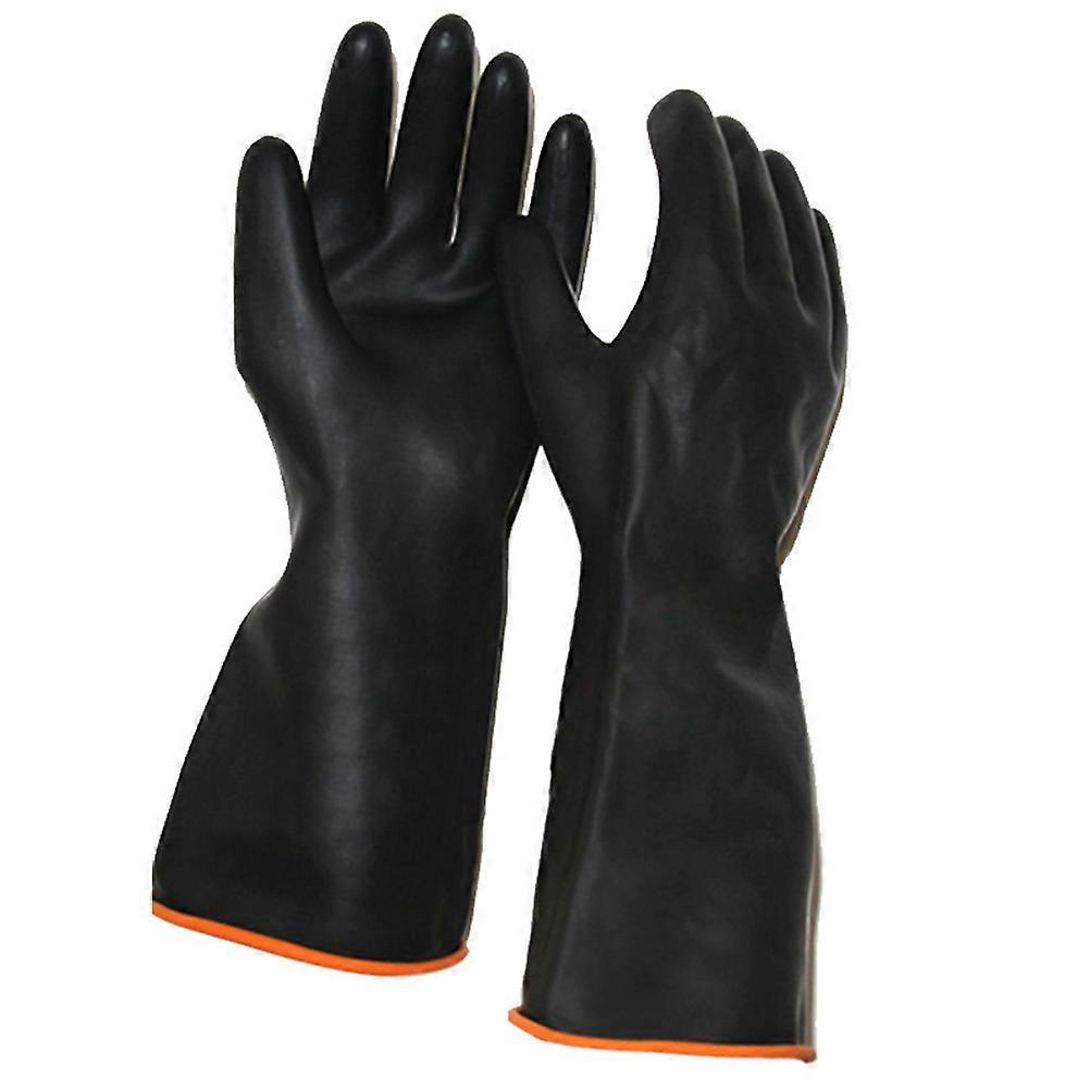Safety Work Rubber Gloves Protective Gloves for 2Pairs