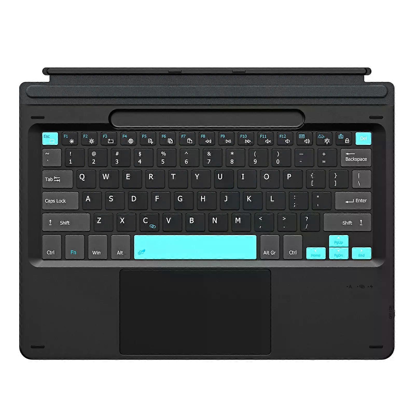 Bluetooth-Compatible Magnetic Ultra-Slim Keyboard For Microsoft Surface Pro 8/9/X/10/11 with Touchpad Backlight
