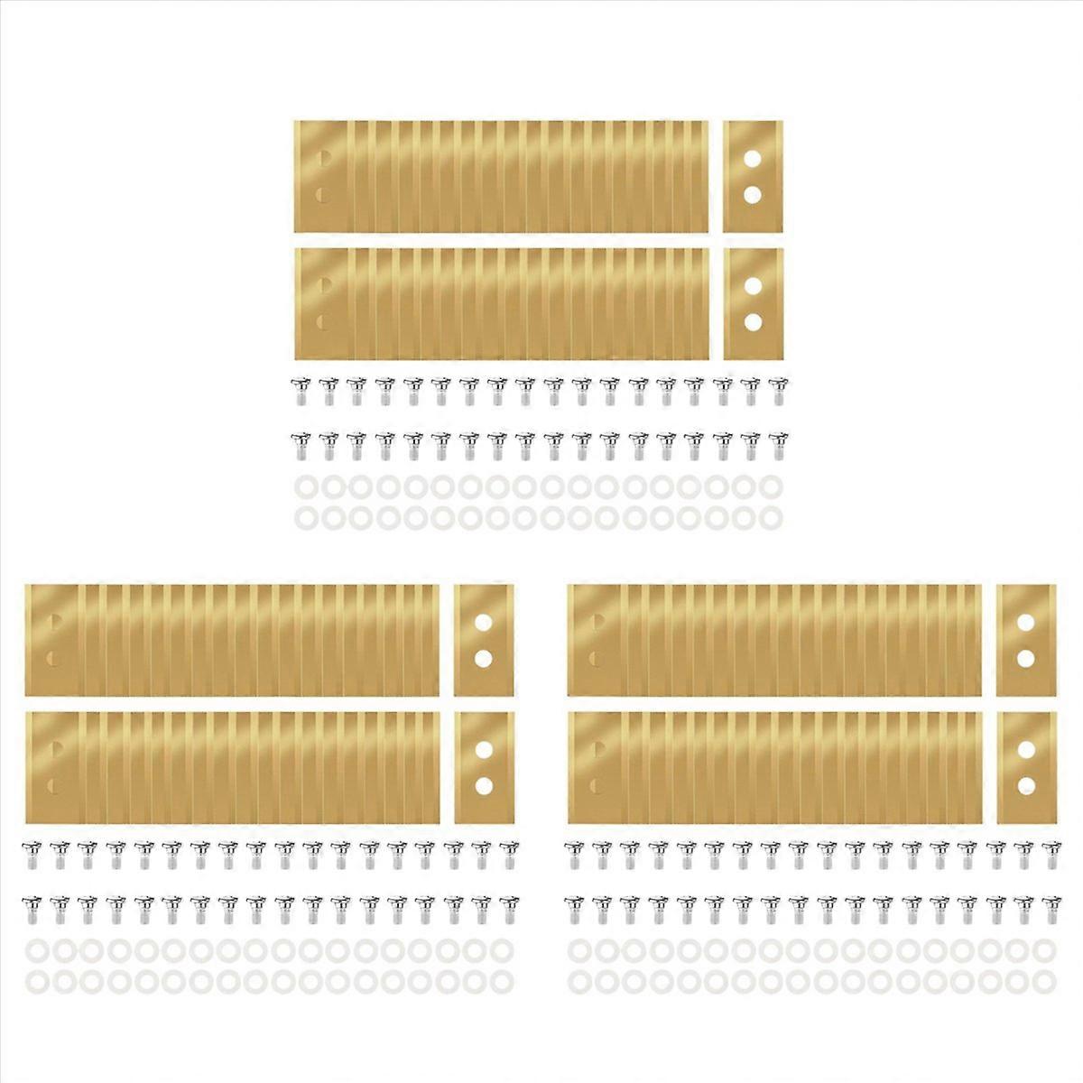108Pcs Replacement Blades Compatible for Luba & Yuka All Series, Titanium Replacement Robotic Lawnmo