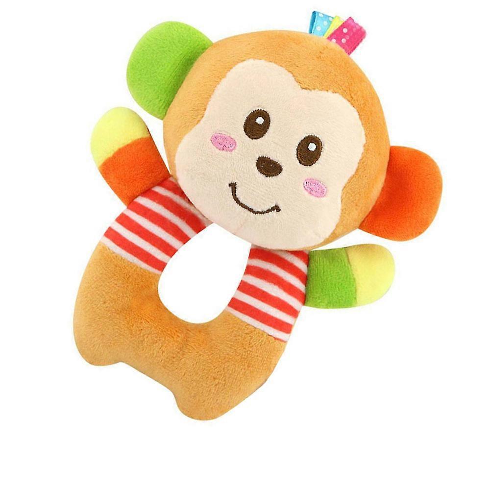 Wrist Rattles for Babies Plush Monkey Hand Bell for Early Education Toy
