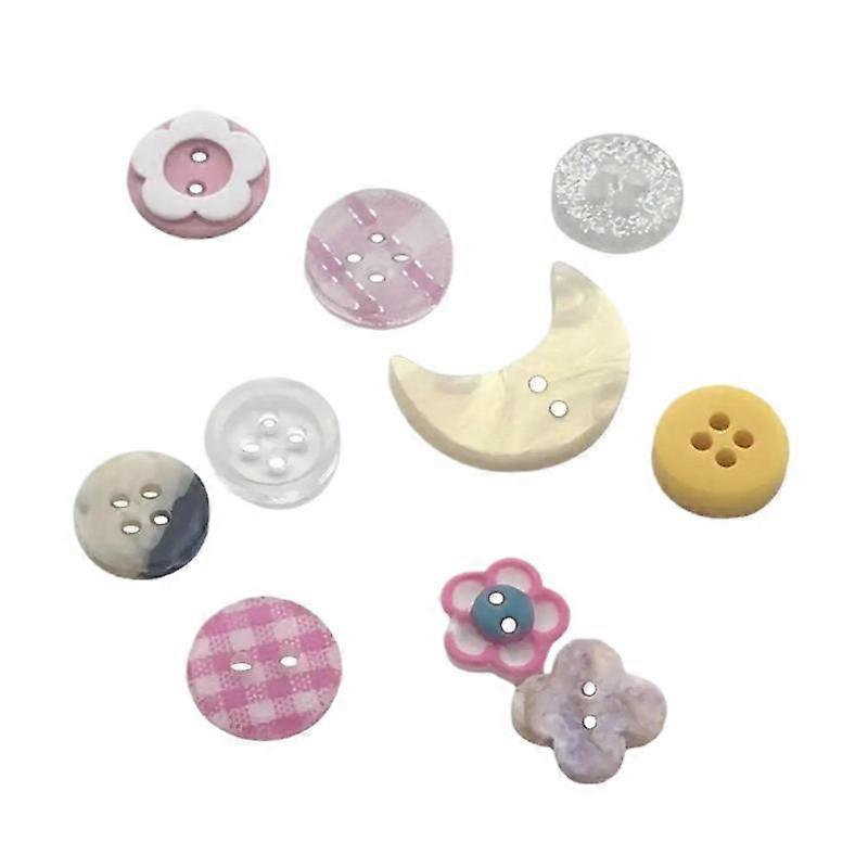 10pcs Randomly Diy Scrapbooking Cute Sewing Button Clothing Accessories