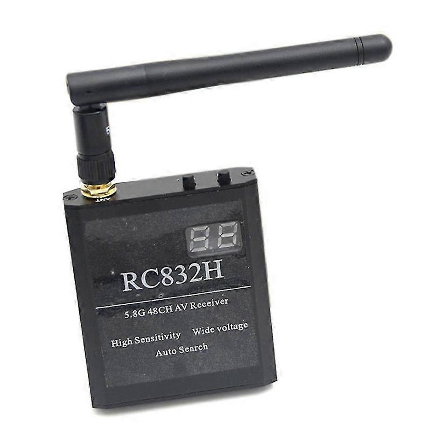 RC832H 5.8G 48CH Video Receiver 12V Automatic Channel Search for TS832 TS5823 TS5828 RC Airplane Hel