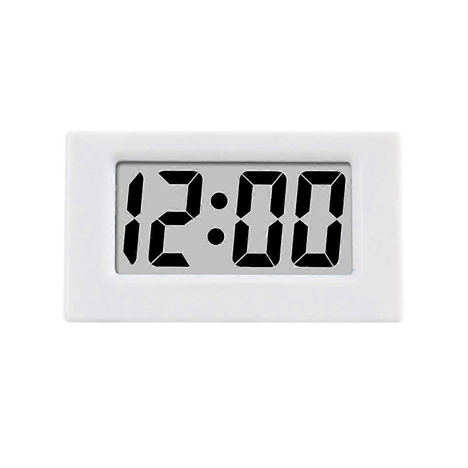 Mini Clock LED Screen Lectronic Digital Alarm Desktop Clock White