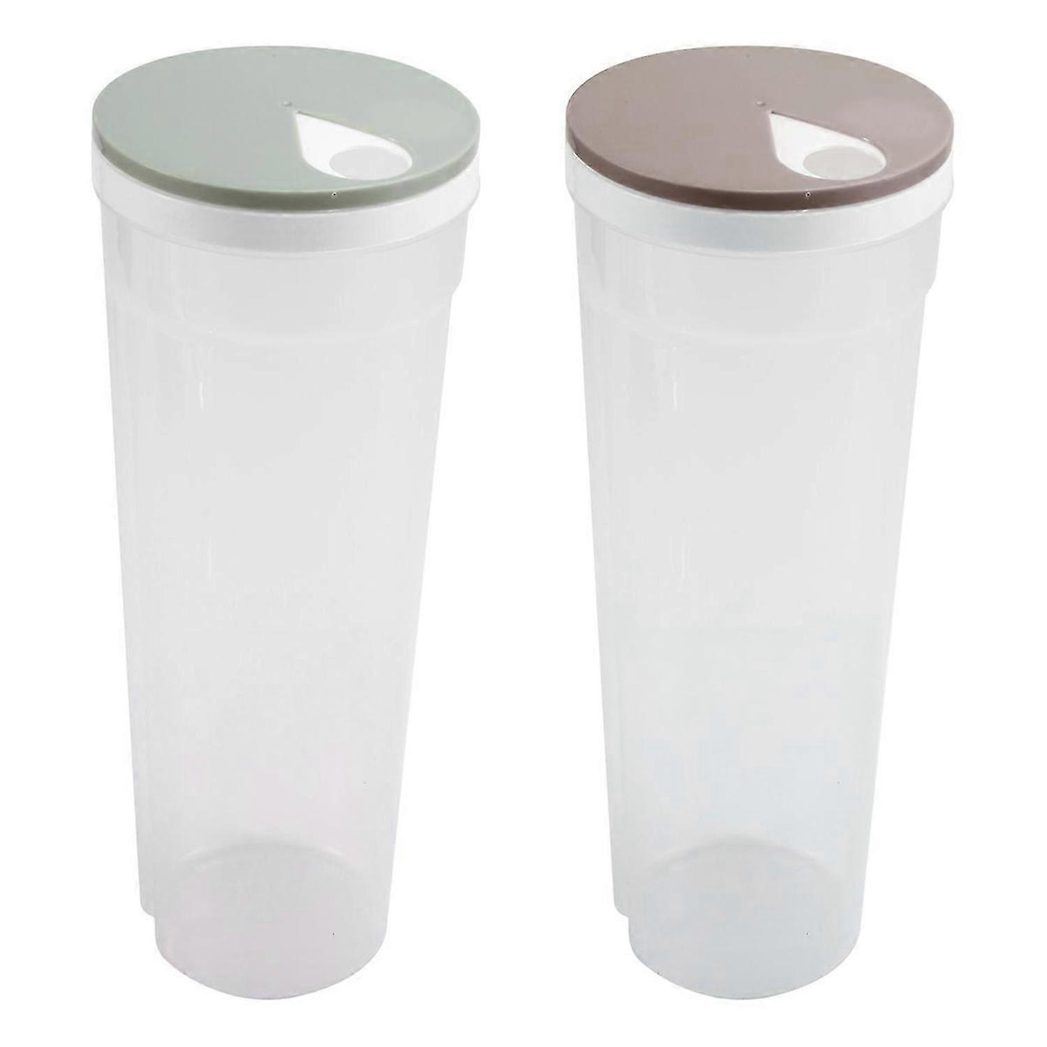 Plastic Spaghetti Container Noodle Pasta Storage Jar with Locking Lid