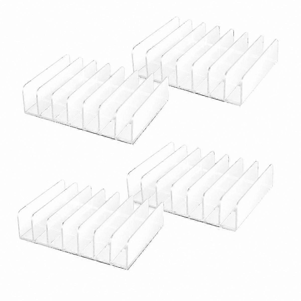 Acrylic CD Display Rack with Adhesive Storage for DVDs and CDs