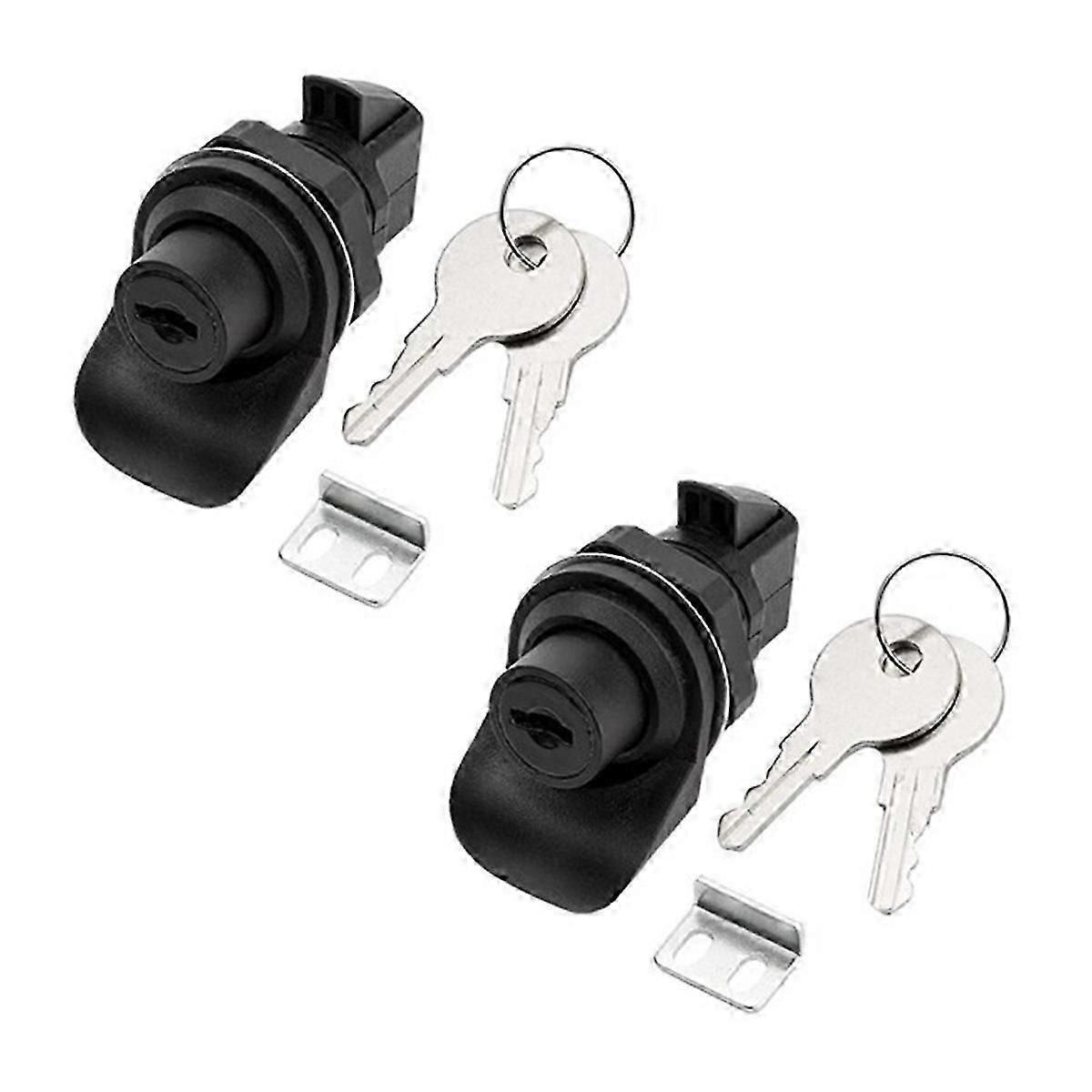 2Set Locking Push Button Latch for Marine Boat Radio Box, Tool Box, Electronic Box, Motorcycle Glove
