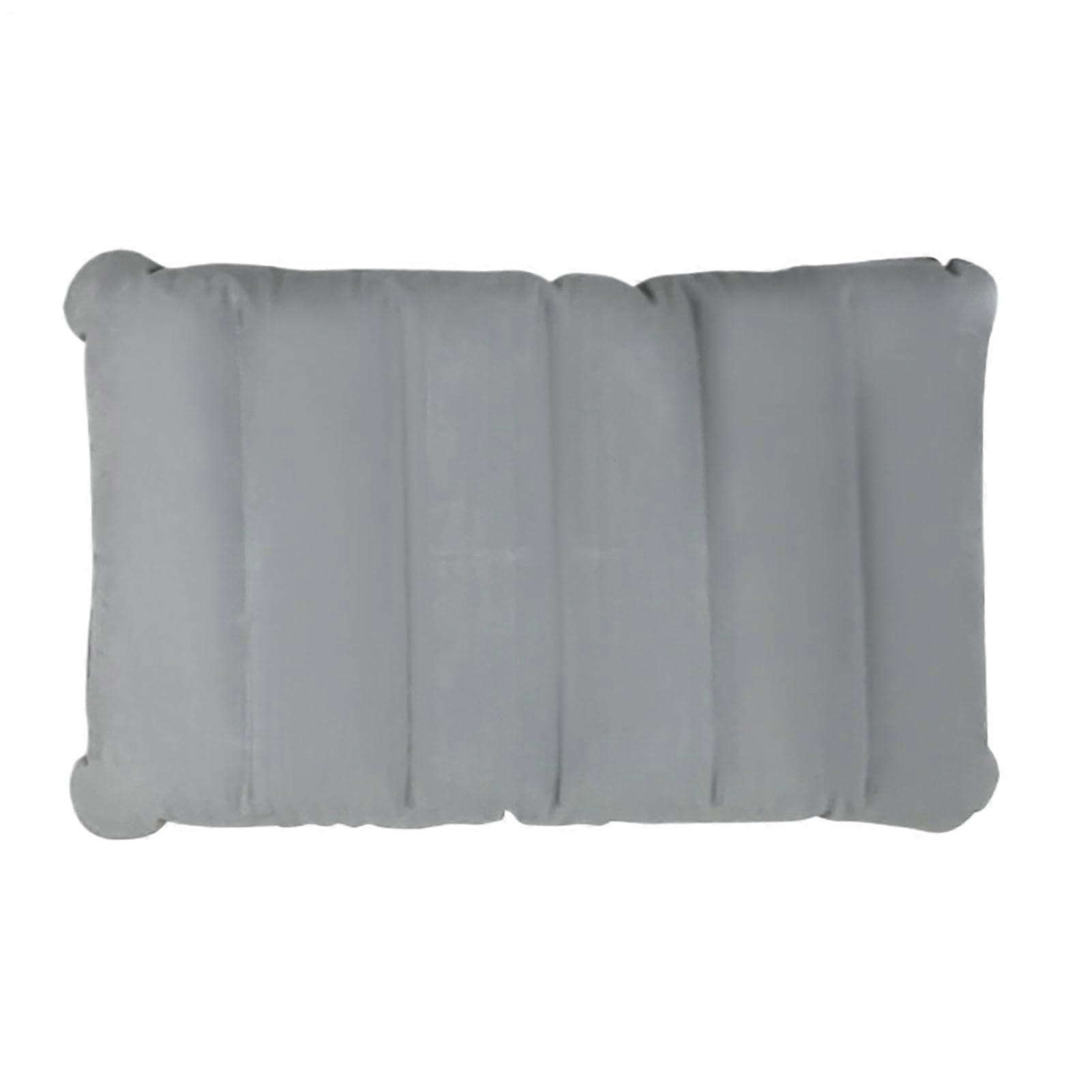 Inflatable Seat Cushion Portable Sitting Pad Soft Support Pillow Lightweight AirFilled Design Compact Travel Gray