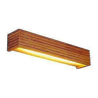 Boeyaa Lampe LED en bois massif lampe de miroir lampe de coiffeuse applique murale en bois dorigine