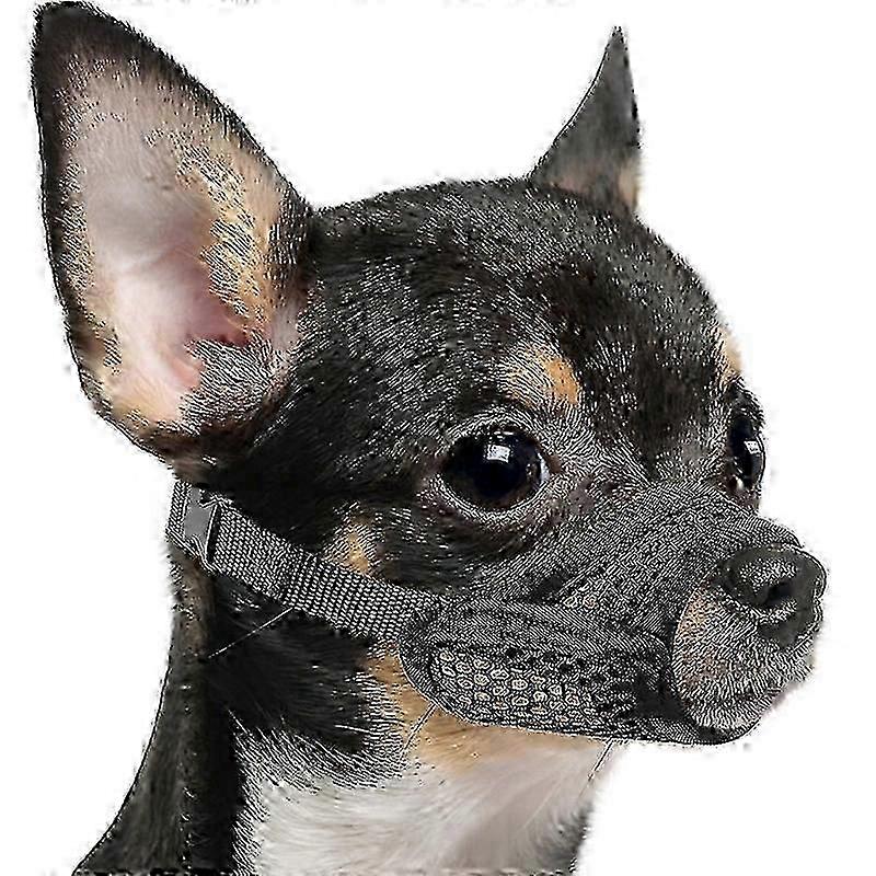 Mesh Muzzle For Short Snout And Small Medium Dogs Anti Biting Focus On Brachycephalic Dogs Like Chihuahua Pomeranian For Pet Safety