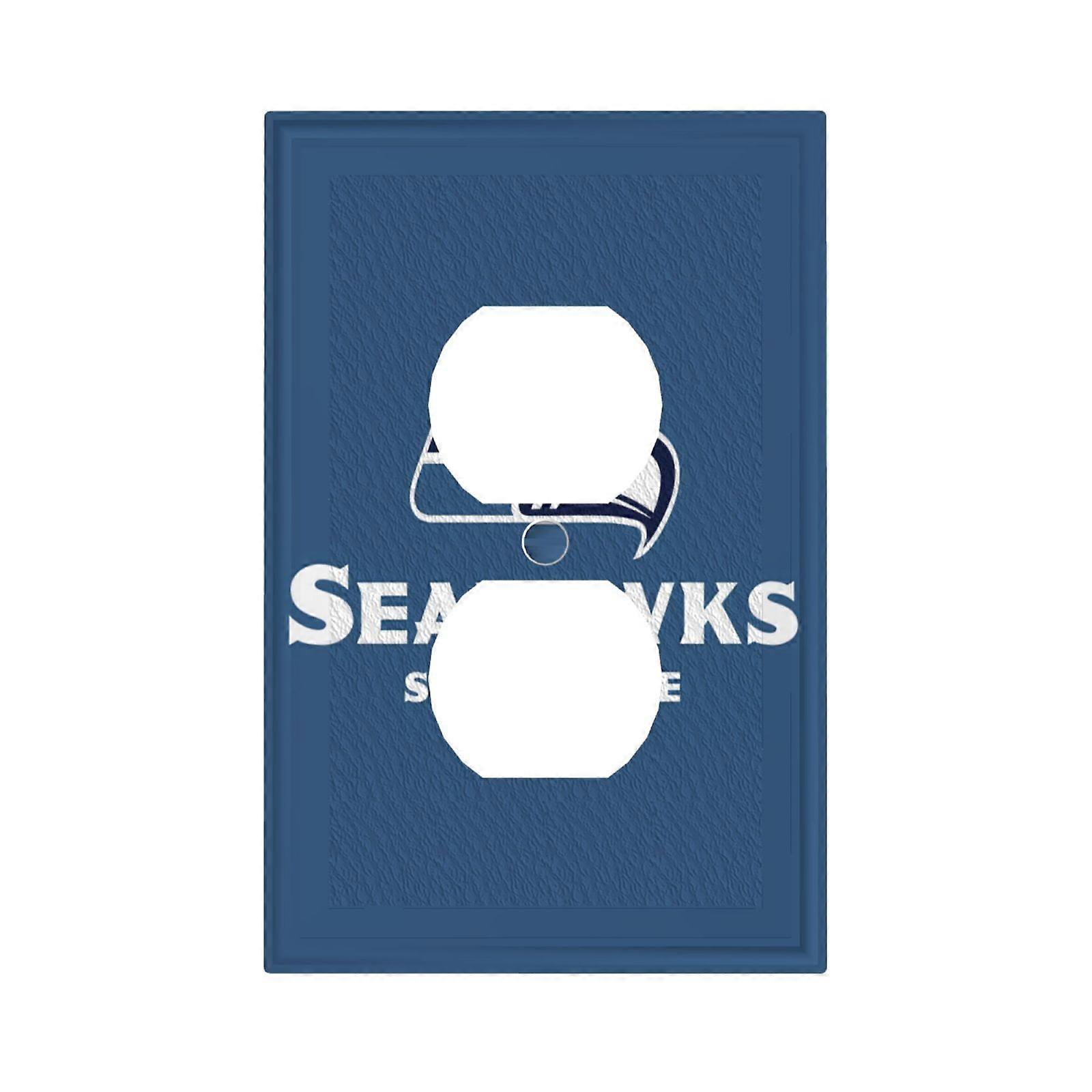 Seahawks Switching Lights Single Leather Roman Frame Switch Panel Wall Panel Single Double/Pull Light Switch