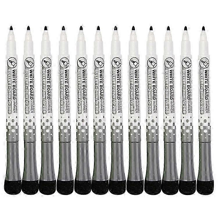 GXIN G-208 12Pcs / Set Dry Erase Markers Whiteboard Markers Ultra Fine Tip Markers for School Office Home