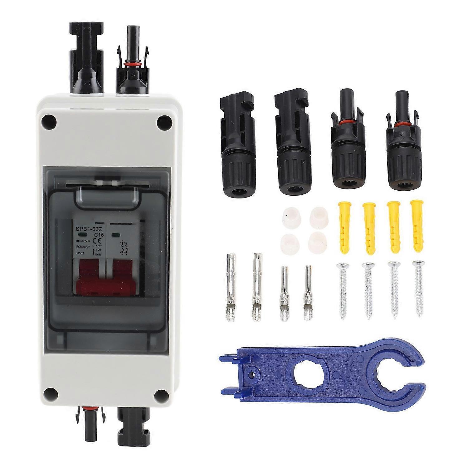 Solar Disconnect Switch Mini Circuit Breaker with IP65 Waterproof Distribution Box PV Disconnector D