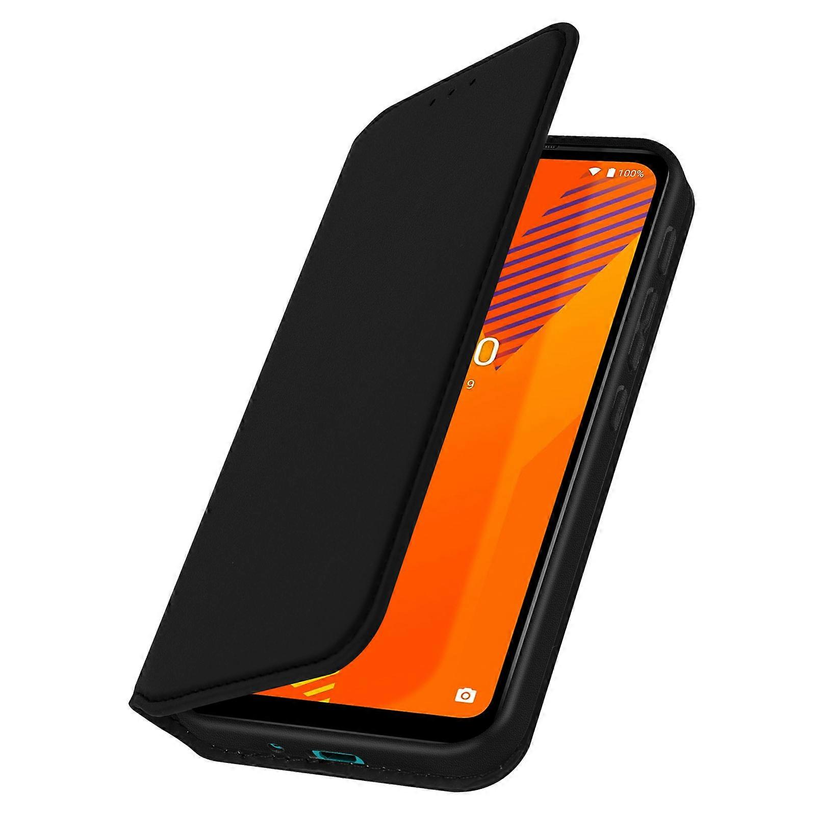 Wallet Case for Wiko Y62 Plus Magnetic Flap with Stand, Black