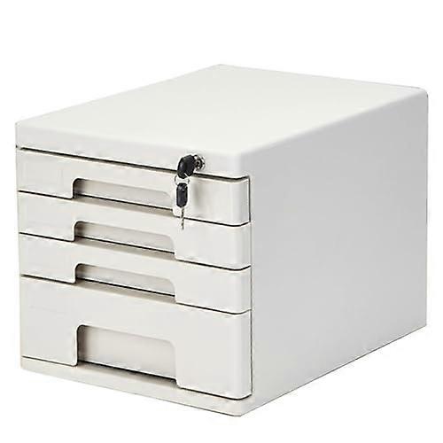 File Cabinet Organizer for A4 Documents, 4Layer Desktop Storage with Drawers, Home Office