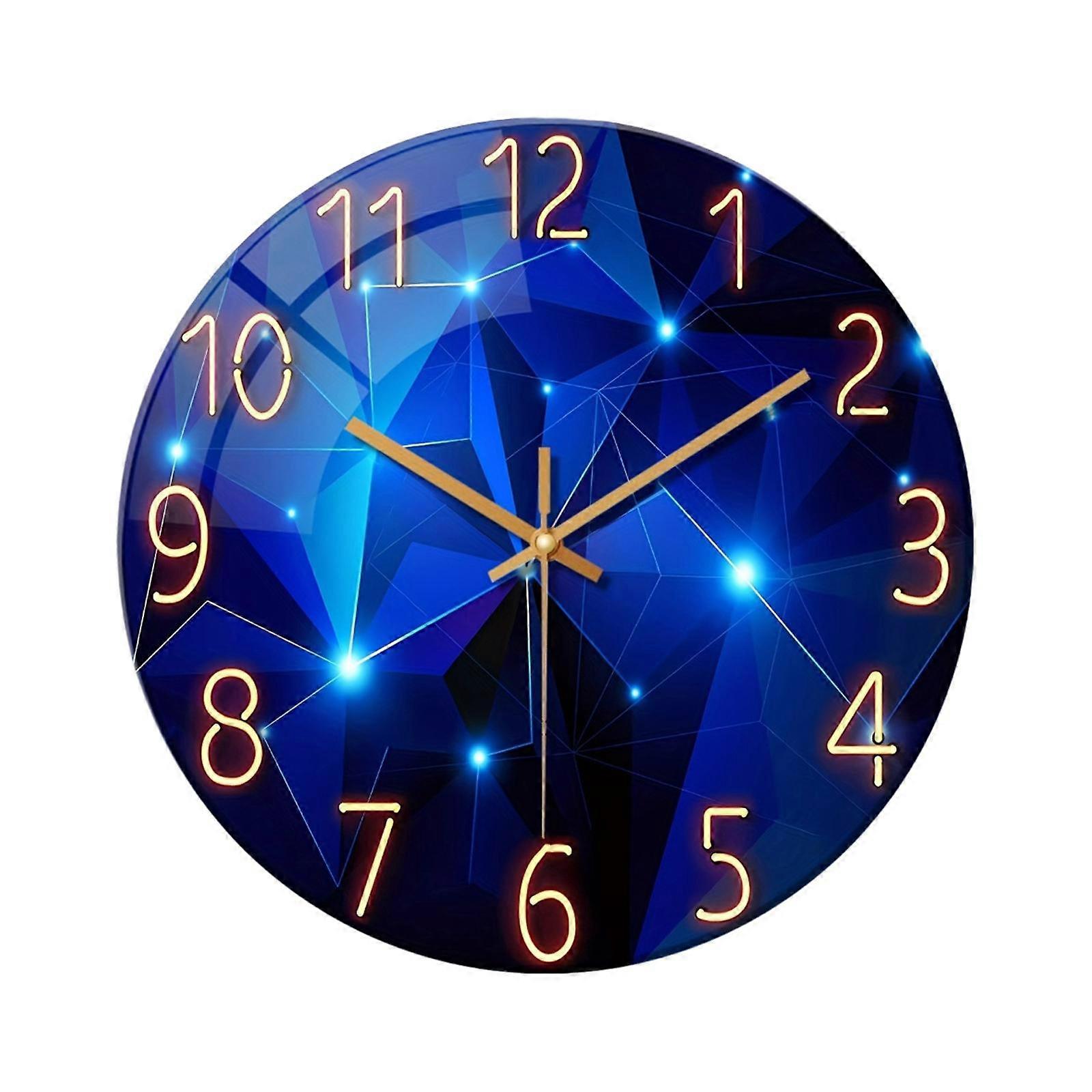 Acrylic Wall Clock Large Arabic Numerals 30 cm for Kitchen Bathroom Hotel