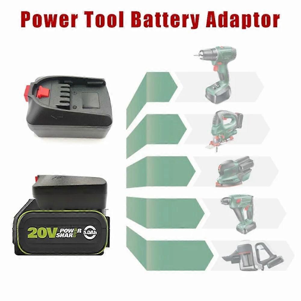 Adapter For Worx 20V 5Pin Battery Convert To For Bosch C 18V Li-Ion Battery Tool