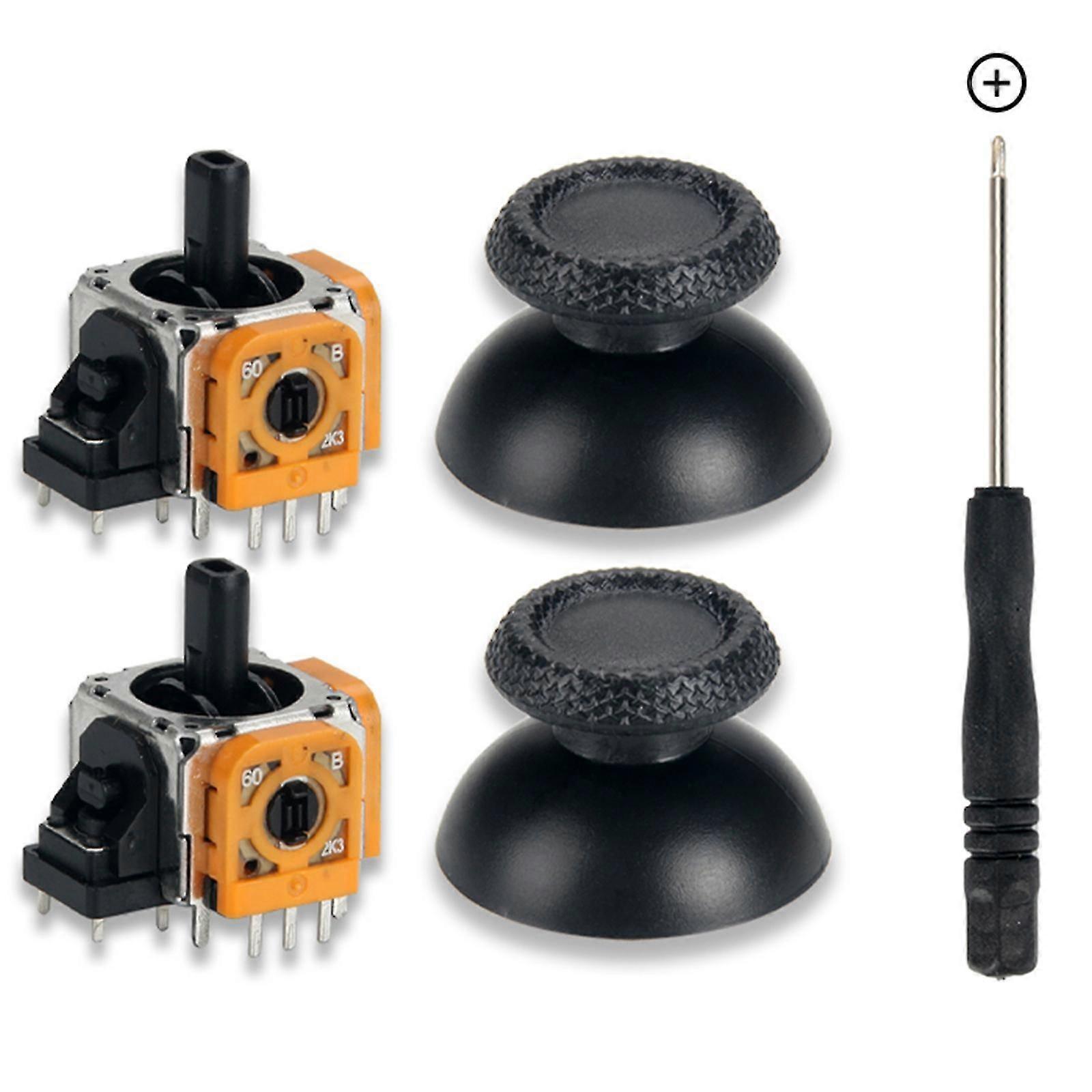 2pcs 3d Analog Joystick Wireless Thumb Sticks Kit de remplacement de capteur pour