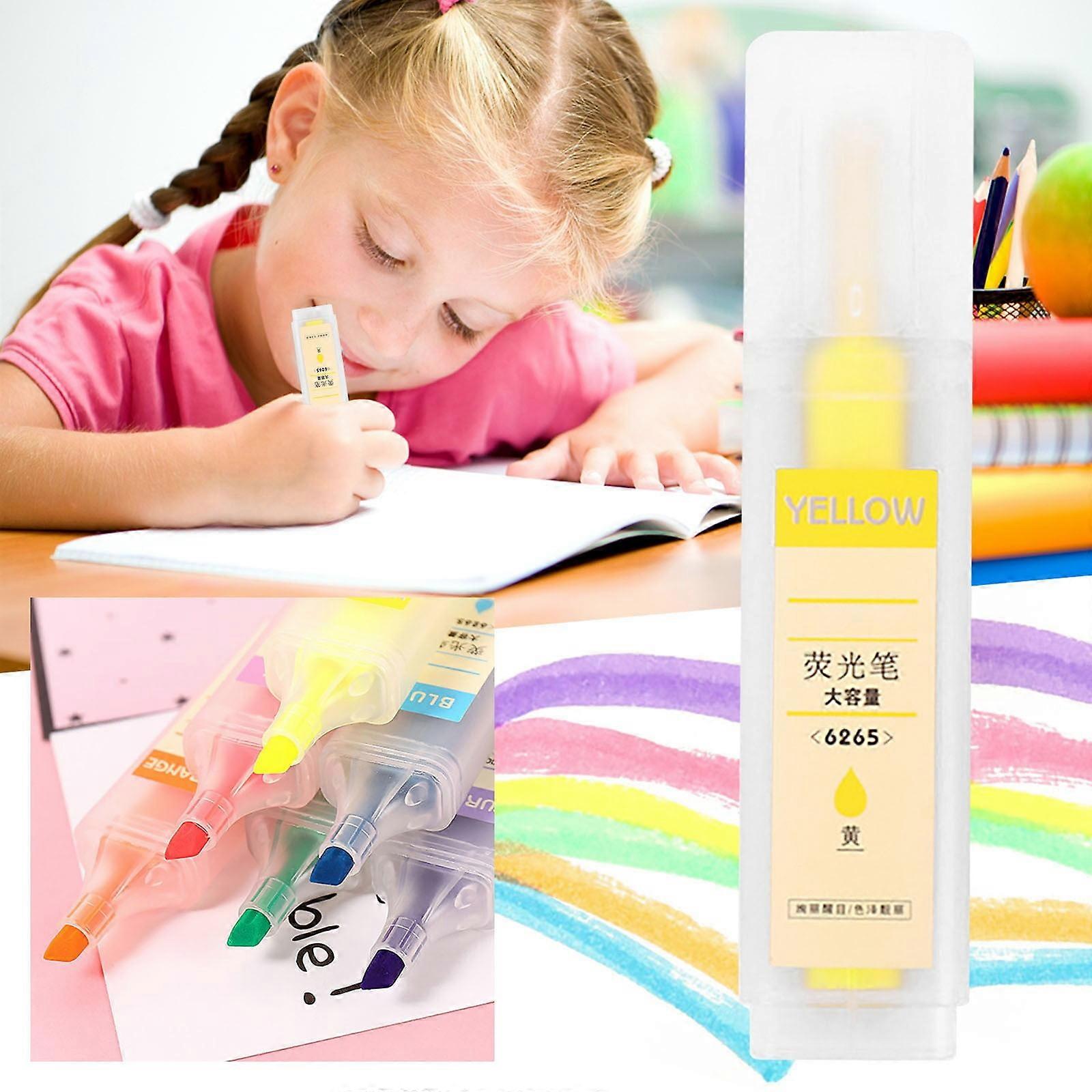 Giyblacko PenPastel 17ml Highlighter, Large Capacity, Assorted Colors, Quick-Drying, Candy Color Marker for Office, Hand Account, Compatible with Key