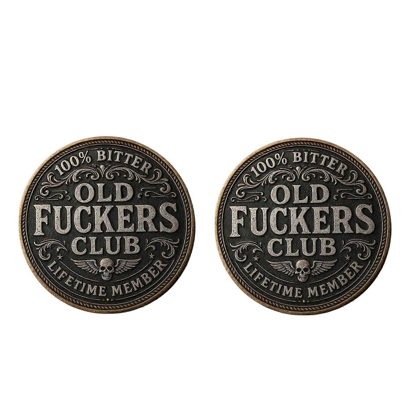 1-3PCS Old F*ckers Club Coin Funny Still Kicking Lifetime Member Coin No Rules No Filters Challenge Coin Adults Collectible Retirement