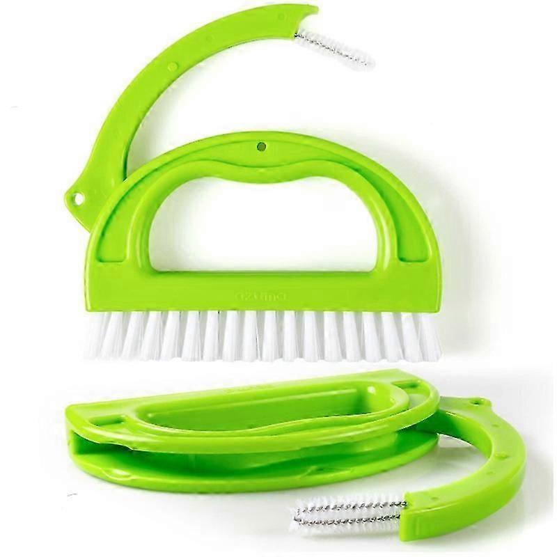 Tile Cleaner Brush 2 in 1 Green (Style 1)