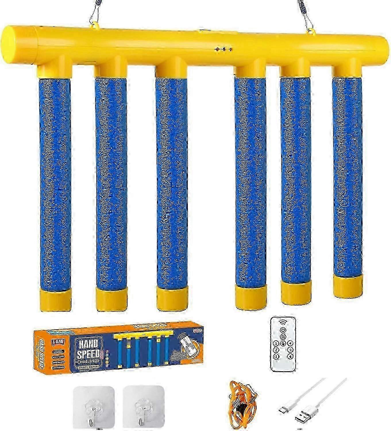 Reflex Challenge Game, Drop Sticks Game, Hand Eye Coordination Reaction Training Toy, 3 Adjustable Speed, With Remote Control(EPA13)