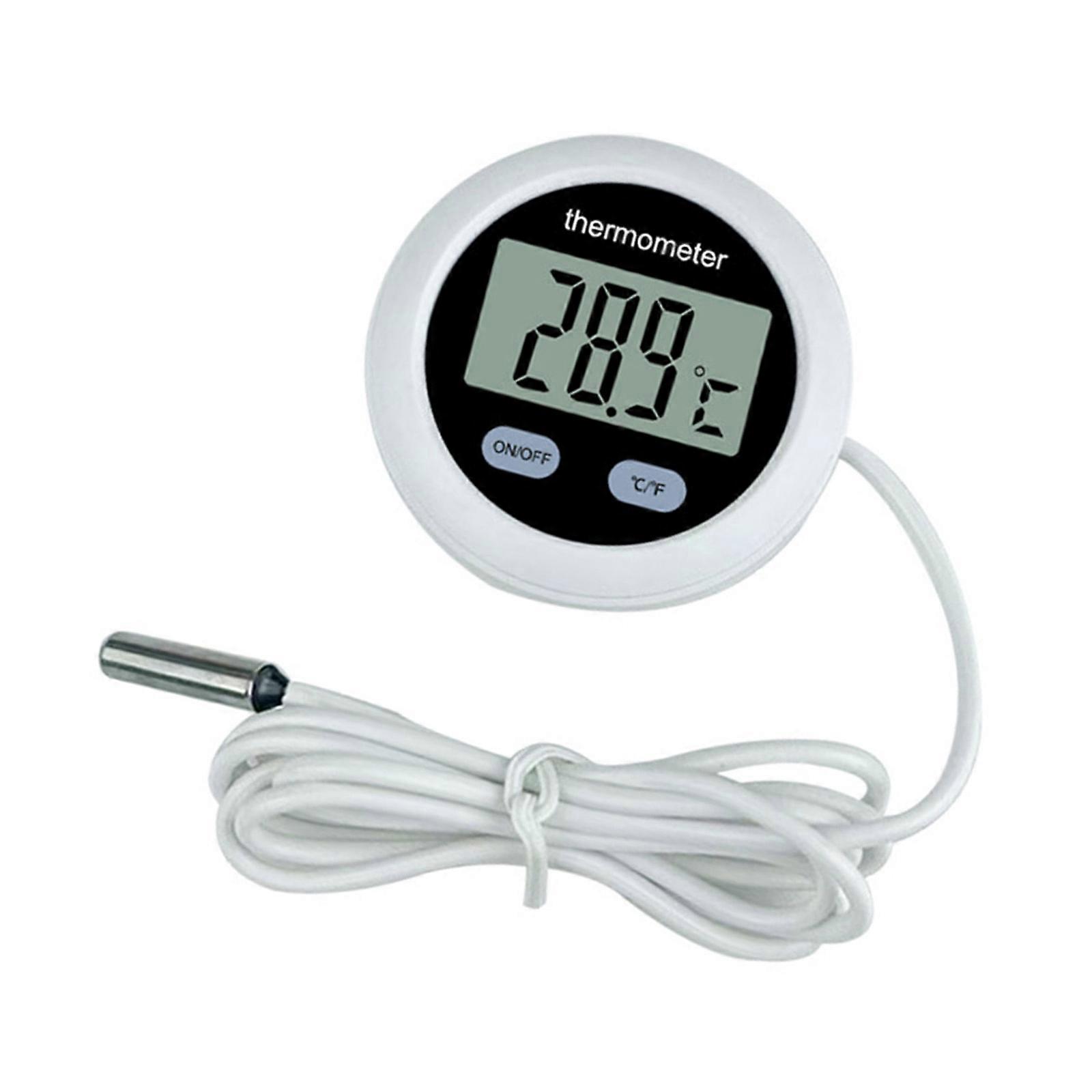 Accurate LCD Thermometers LCD Digital Temperature Sensors Meter Monitors for Fish Tanks Water Temperature Measurement Multicolor