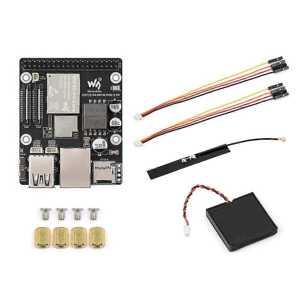 Waveshare ESP32-P4-WIFI6-POE-ETH Development Board RISC-V MCU PoE Module Supports Wi-Fi 6 Bluetooth 5 (LE) with Speaker