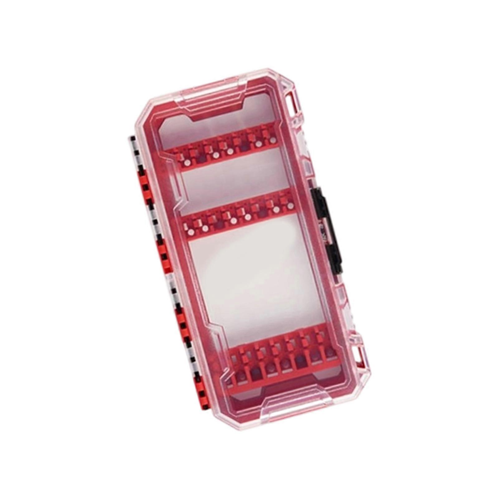 Drill Bit Storage Case Portable Drill Bit Case Water Resistant Detachable Holder Storage Heavy Duty Plastic Bit Storage Multicolor