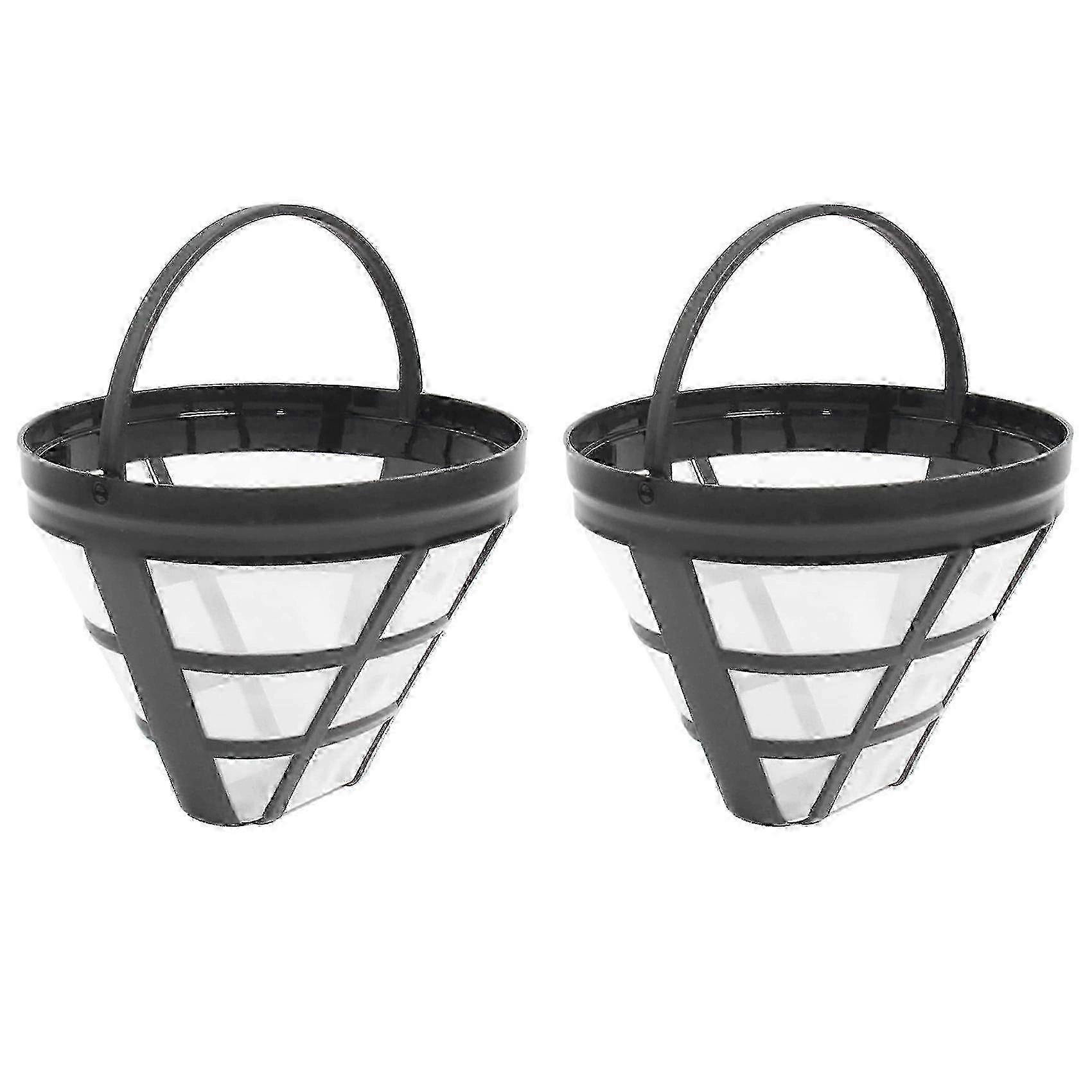 2Pack No.4 Reusable Coffee Maker Basket Filter for Ninja Filters, Fit Most 8-12 Cup Basket Drip Coffee Machine