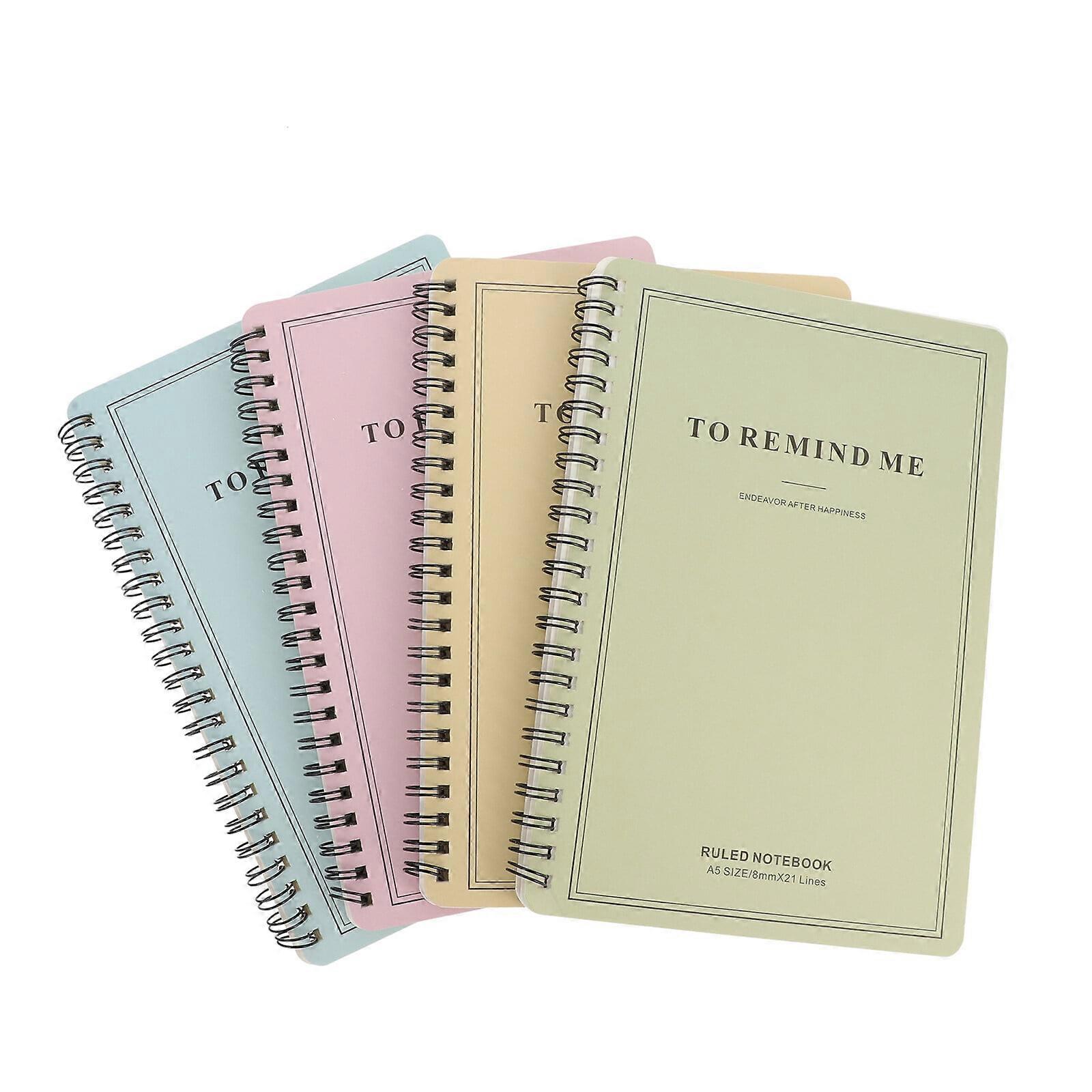 4 Pcs Multipurpose Notebooks Creative Manuscripts Stylish Schedule Notebooks