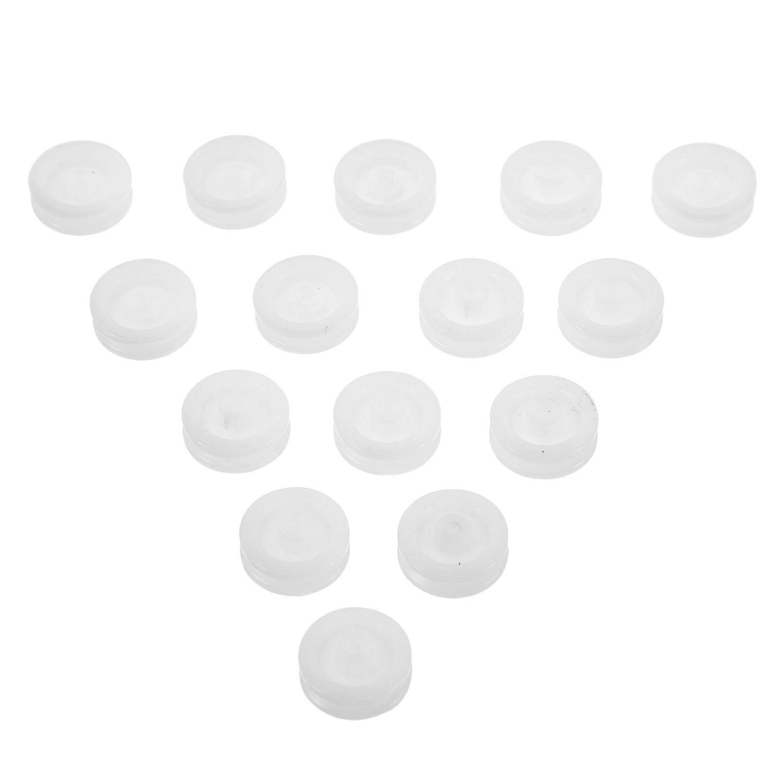 Plastic Pulley Belt Drive Pulley Toy Components Low Noise 1.30X1.30X0.56Cm Efficient Performance 50Pcs