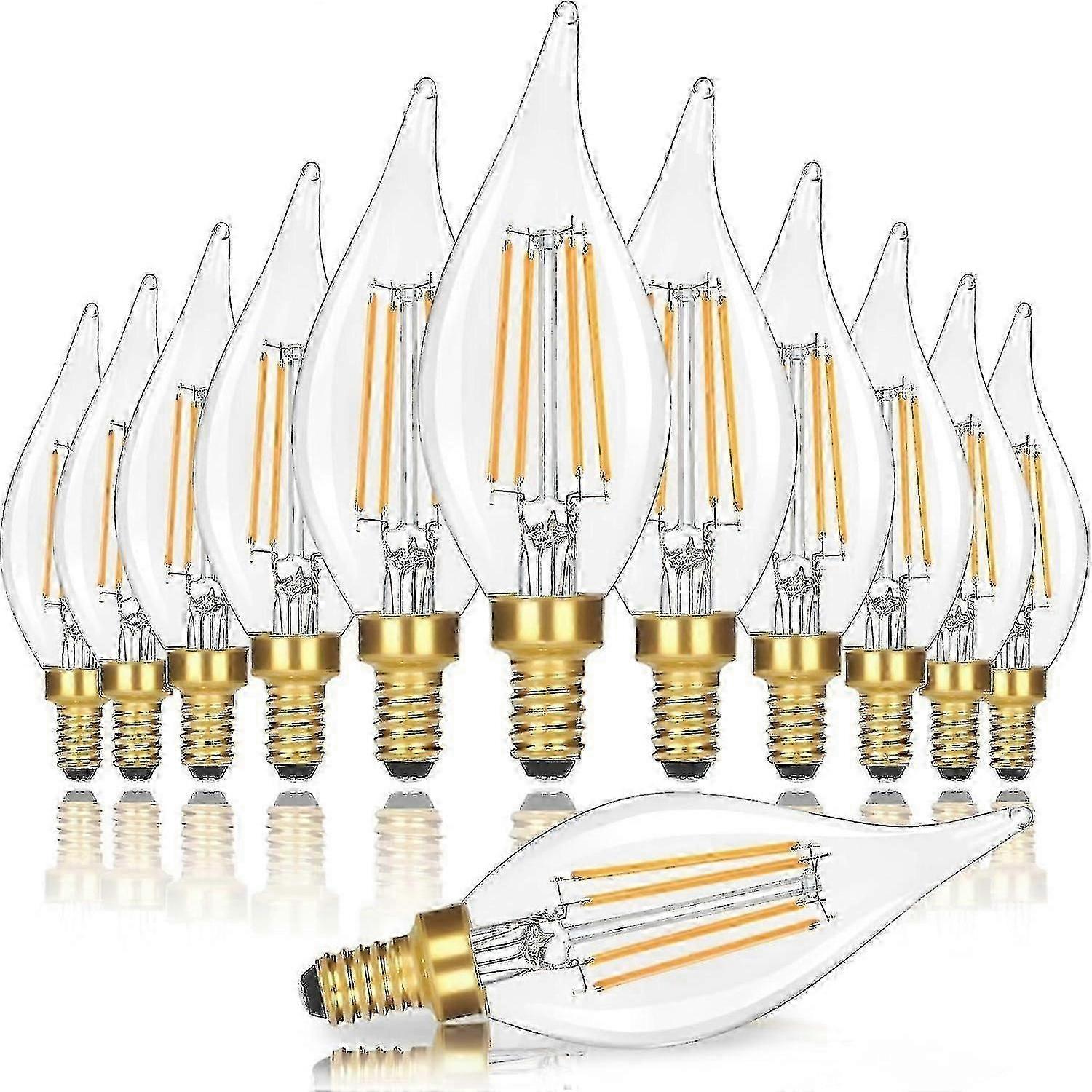 Dimmable E12 LED Bulbs, 40W Equivalent, Warm White Chandelier Lights