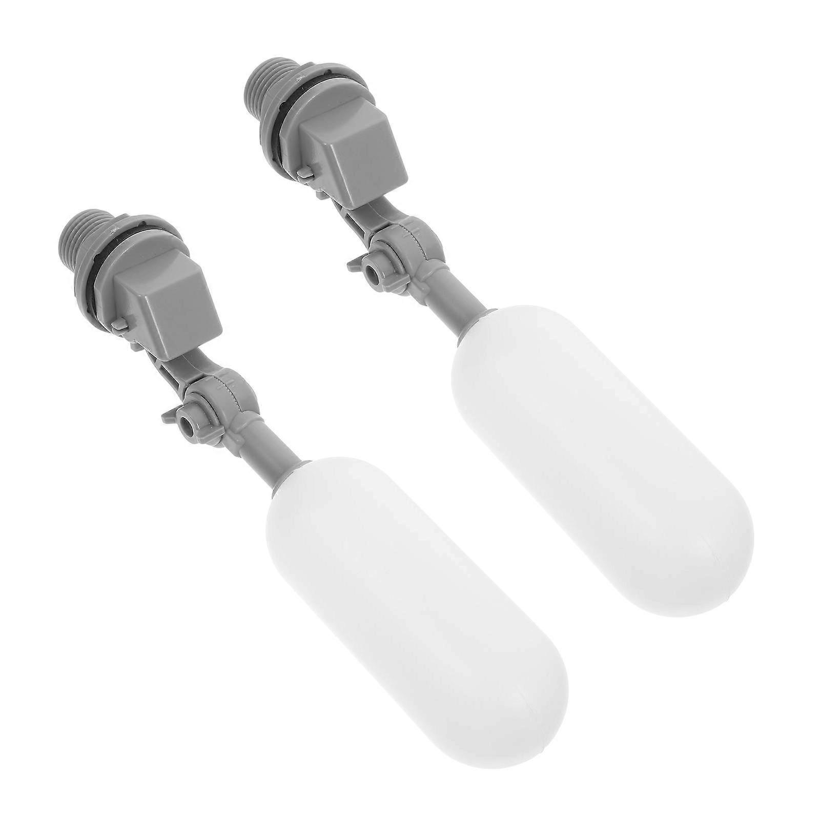 Plastic Float Valve Adjustable Flow Float Valve 2Pcs for Water Tank Control